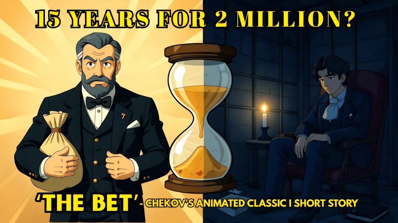 THE BET by Anton Chekhov | Animated Short Story | Classic Literature Explained