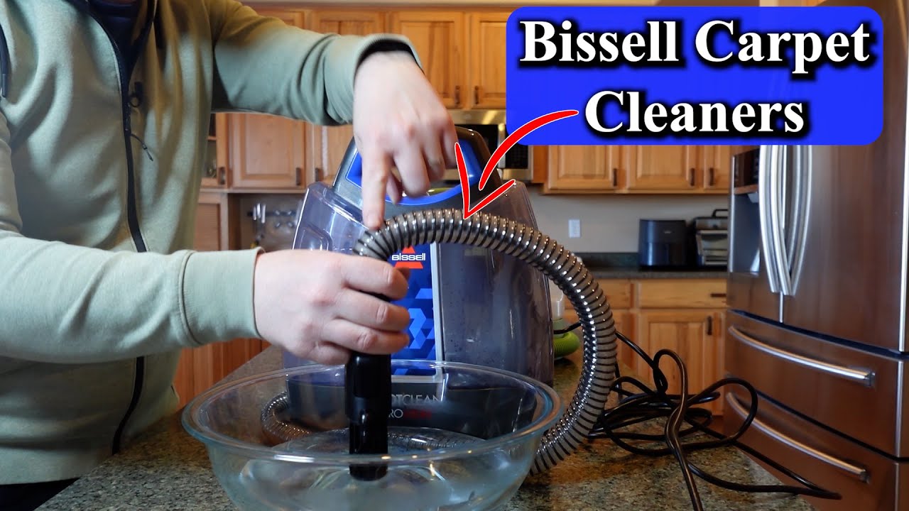 How to Clean Bissell Portable Carpet Cleaners without Hydrorinse Tool