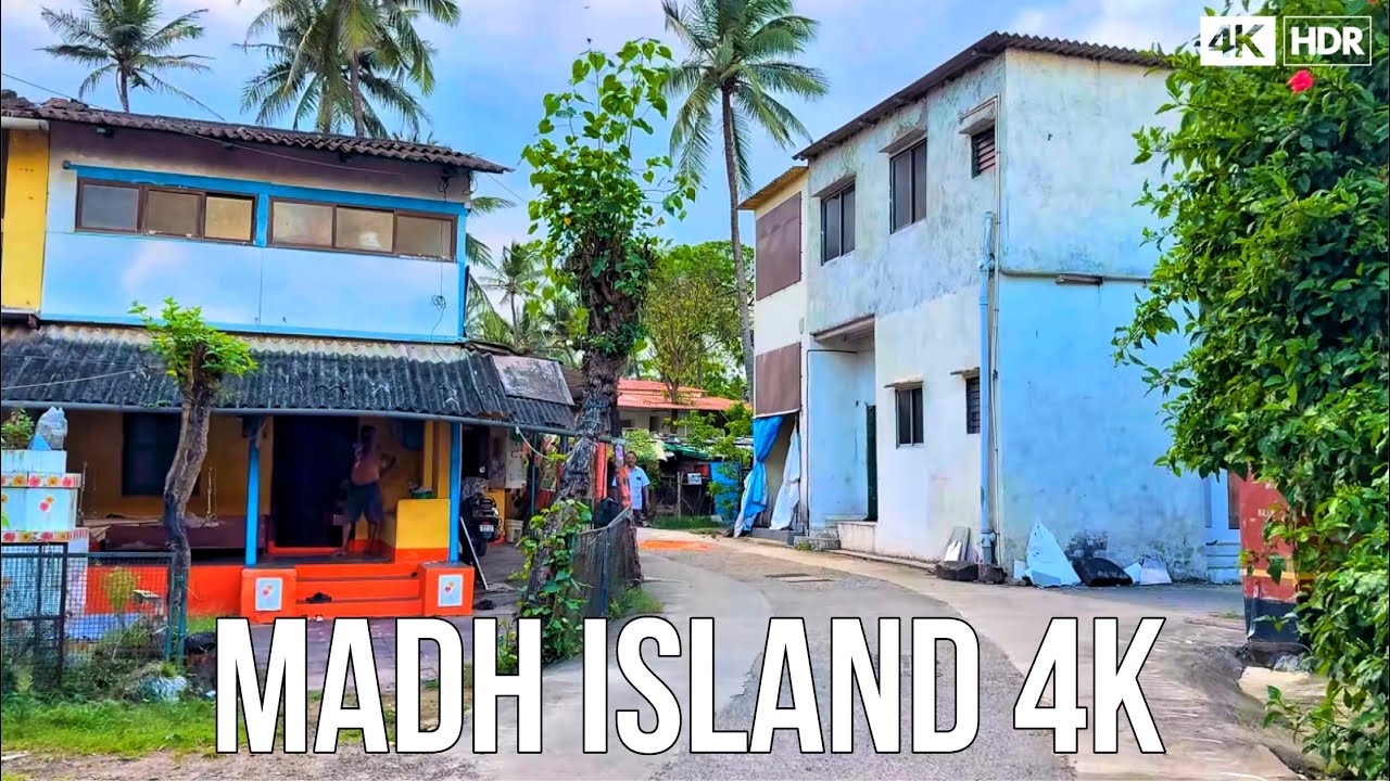 Scenic Bike Ride Through Beautiful Coastal Villages of MUMBAI • Madh Island 🏝️  [4K] 