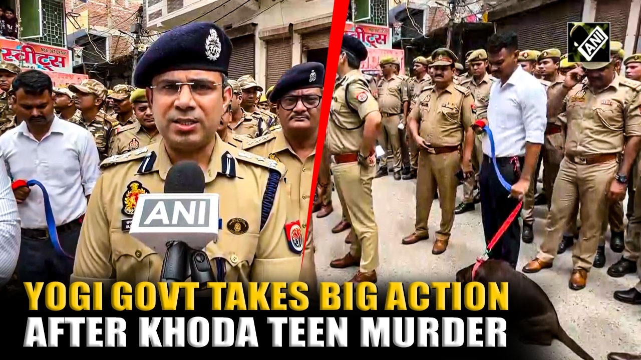 Big action after Khoda murder, police officials visit area amid heavy security | Ghaziabad Murder