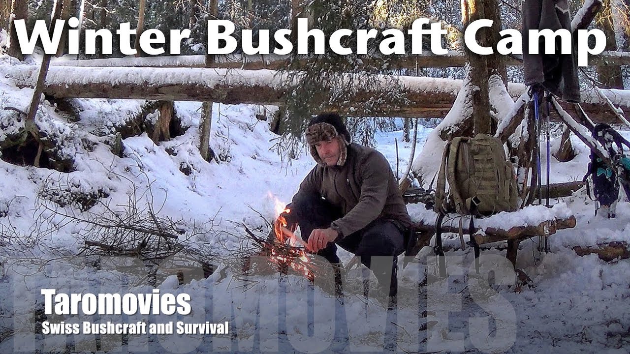 Bushcraft Winter Camp and Solo Overnighter / HD