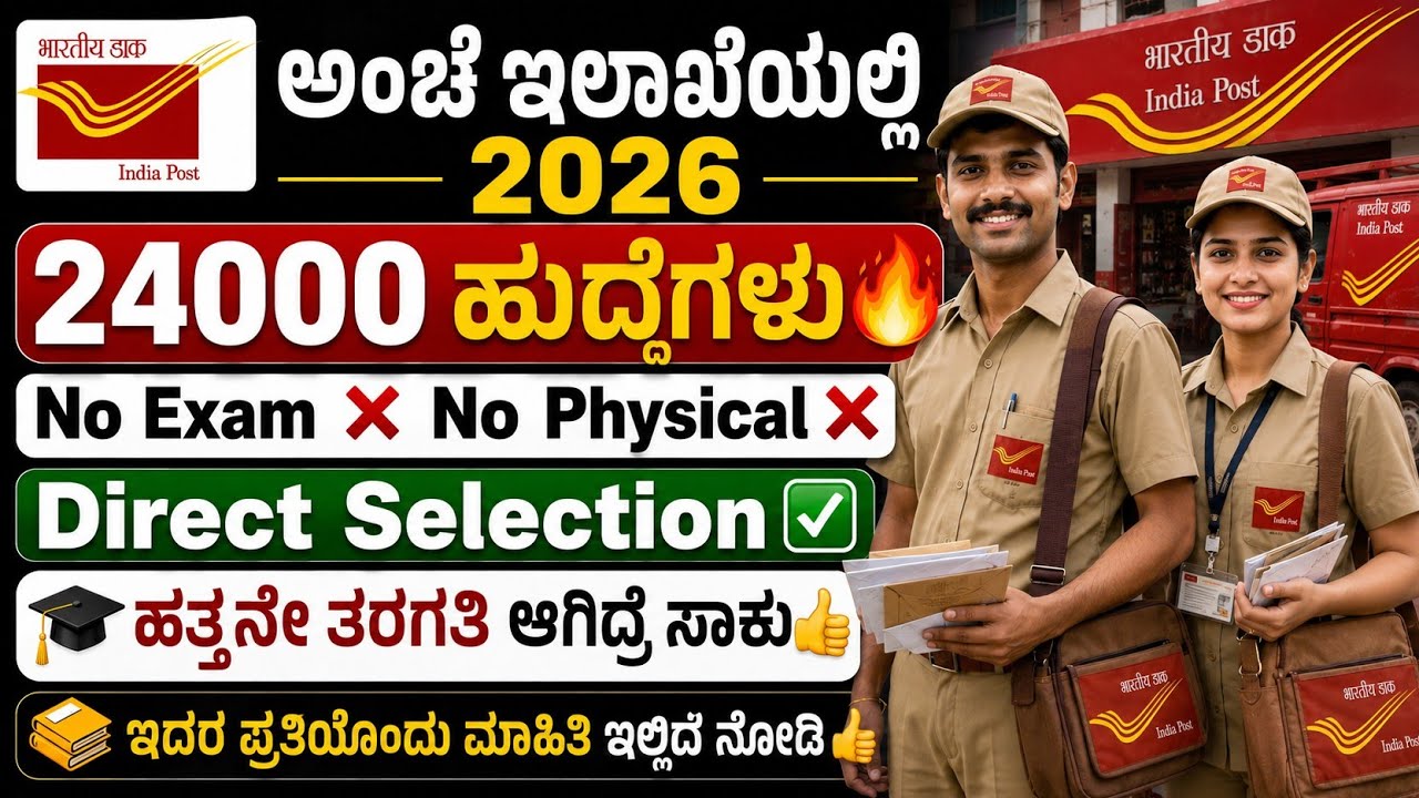 (New)🔥INDIAN POST OFFICE RECRUITMENT 2026 | GDS NOTIFICATION | POST OFFICE SELECTION PROCESS | LINK 