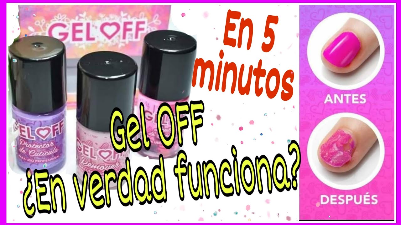 Gel OFF Removedor "Retira el Gel Semipermanente en 5 minutos" 💅
