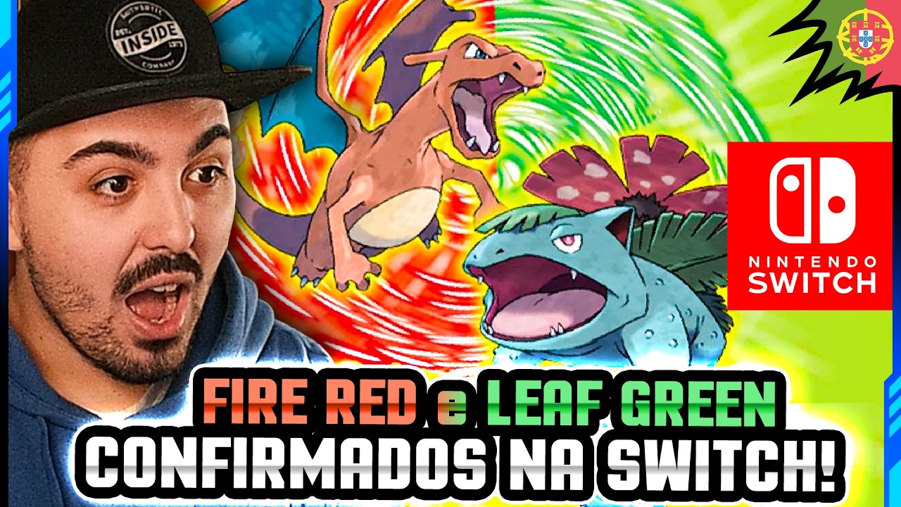 POKÉMON FIRERED E LEAFGREEN NA NINTENDO SWITCH!!!!!