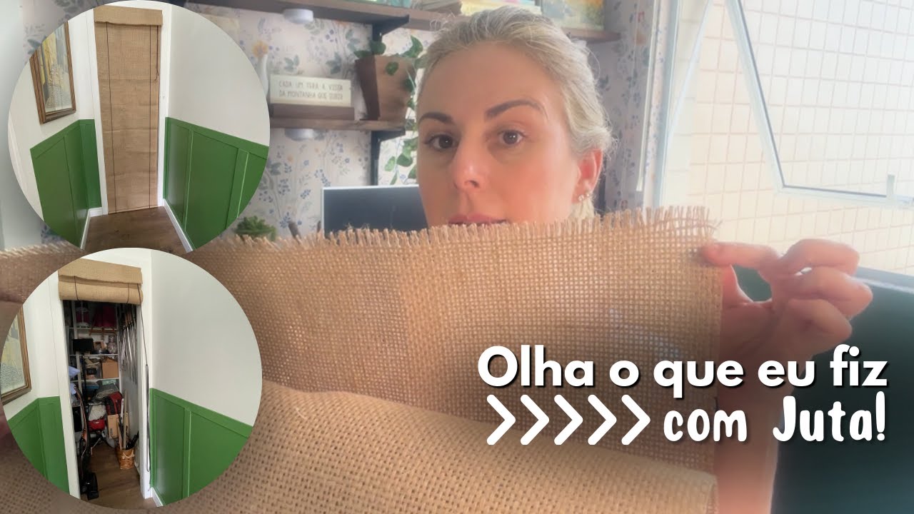 COMO FAZER CORTINA DE ROLO | DIY Fácil, rápido e barato | Faça você mesmo!