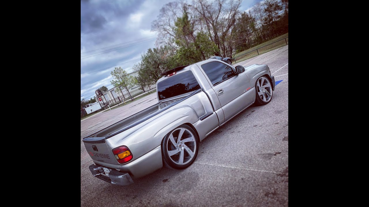 00-06 Silverado Stepside single cab dropped 5/8 on 24s