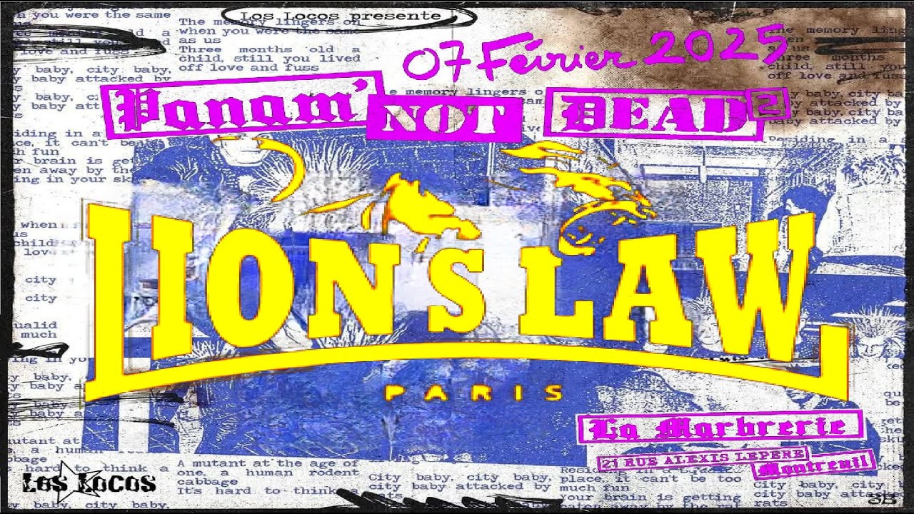 LION'S LAW (Fr) Live Montreuil @La Marbrerie  04 02 2025  (Pamam' not dead 2)