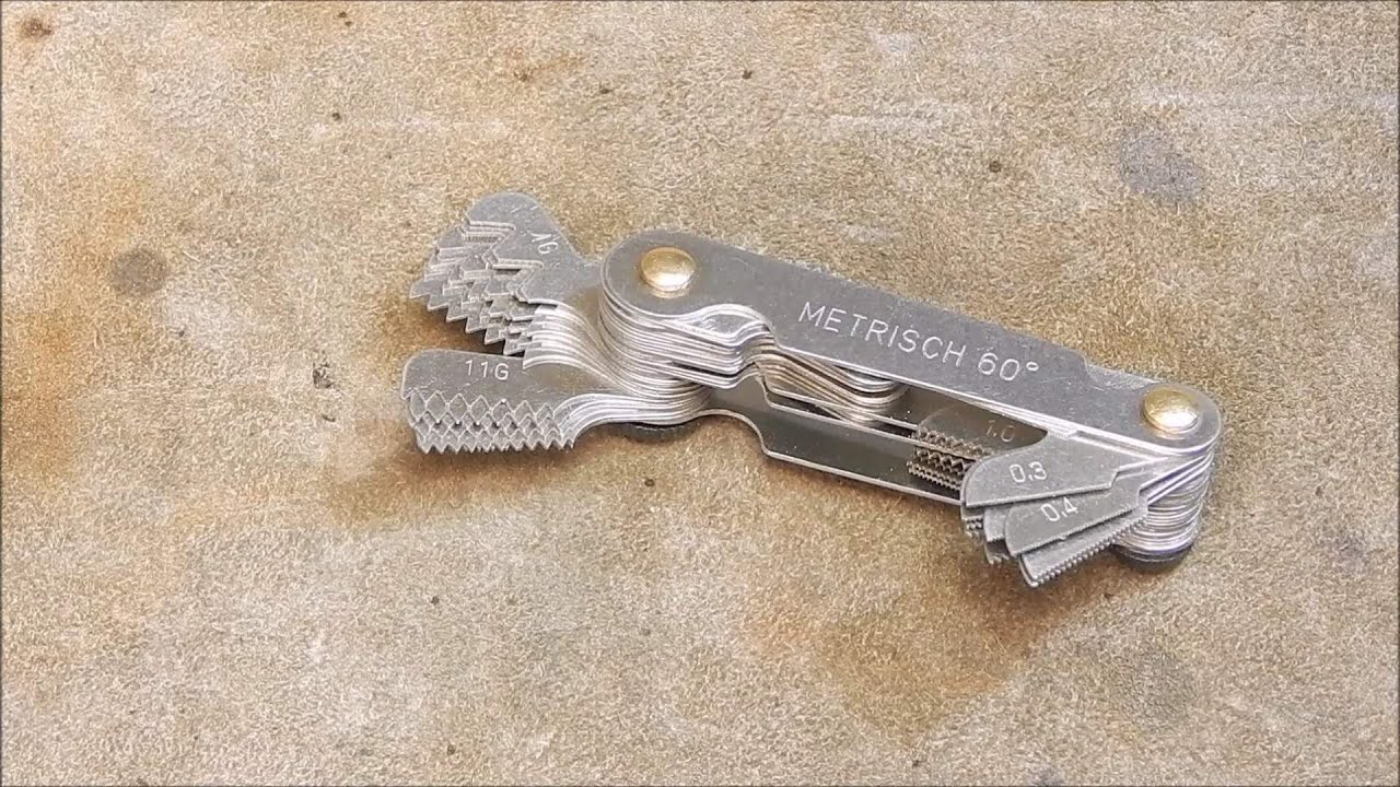 A look at the Banggood thread pitch gauge and how to use it