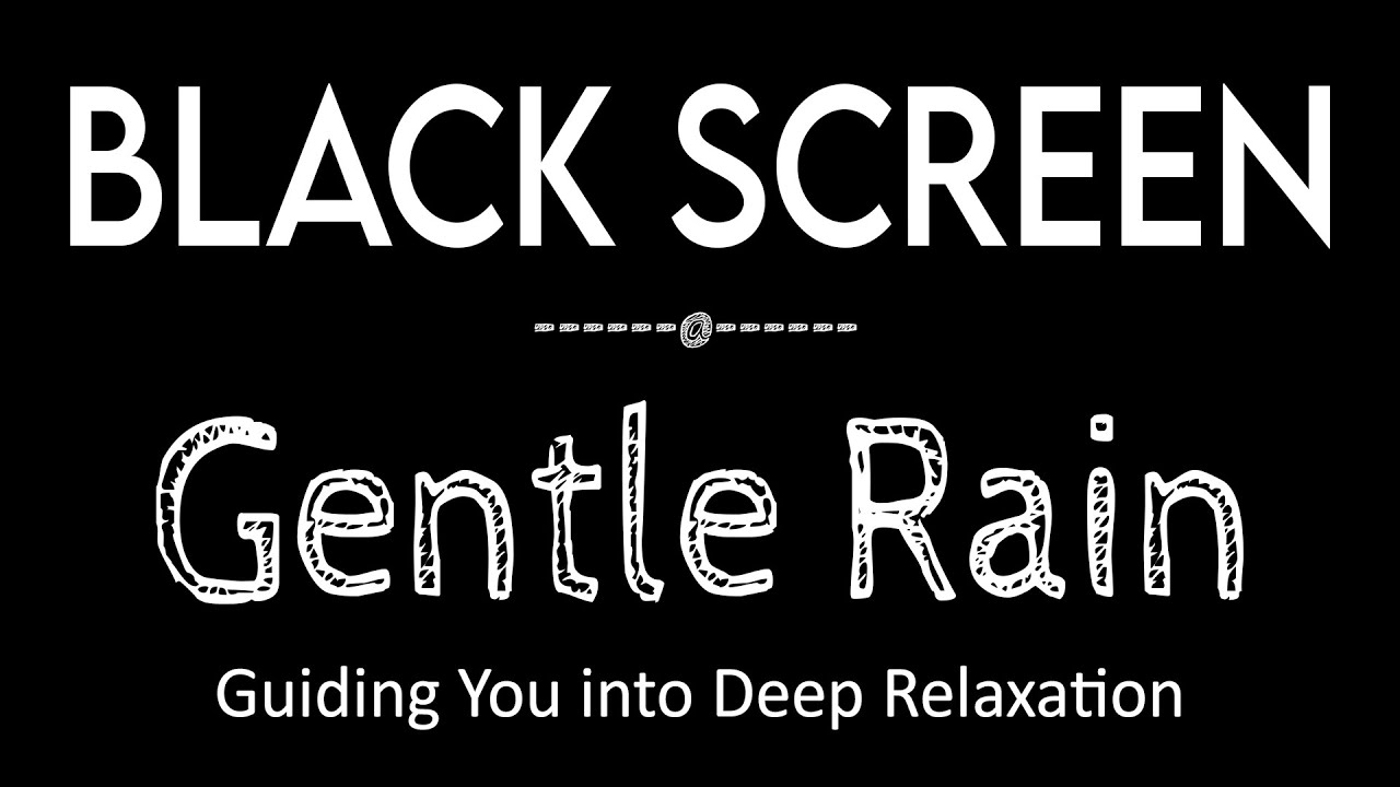 No More Insomnia with Gentle Rain Sounds No Thunder for Sleep Better | Black Screen Rain