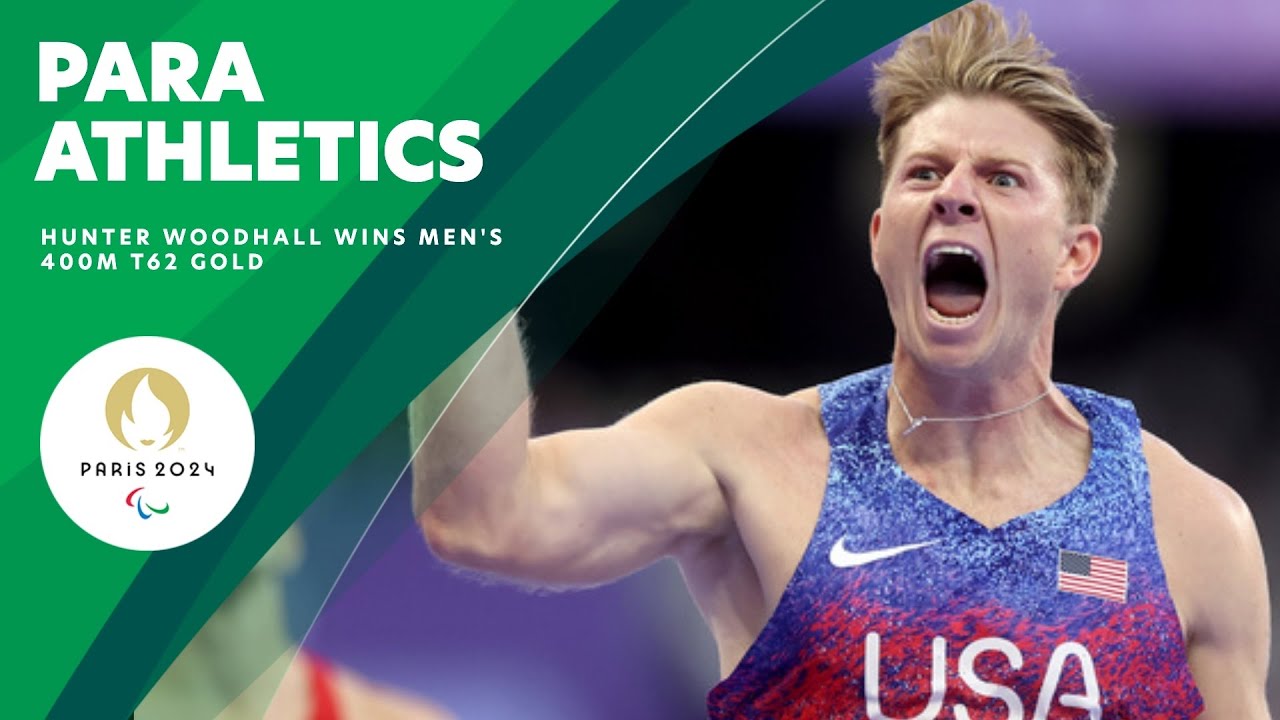 Hunter Woodhall zdobywa złoto dla USA w finale biegu mężczyzn na 400 m T62 🥇🇺🇸