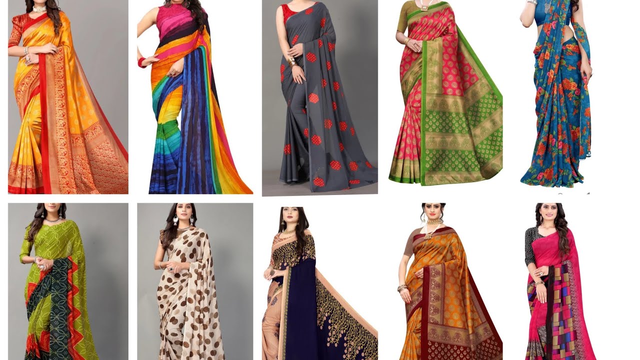 daily wear sarees 200to400 rupees |Georgette sarees|fancy sarees|party wear | daily saree collection