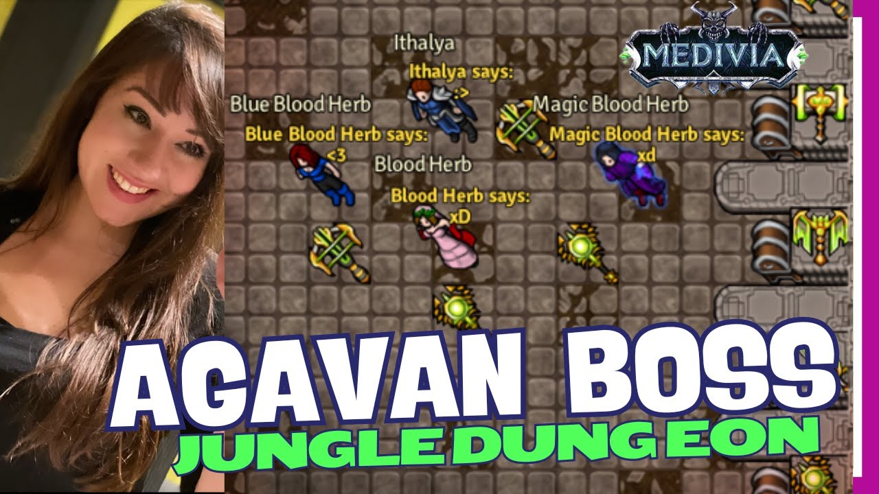 Agavan Boss aka Jungle Dungeon on Medivia Online (Jungle Sickness Quest) | MiaPl4ys