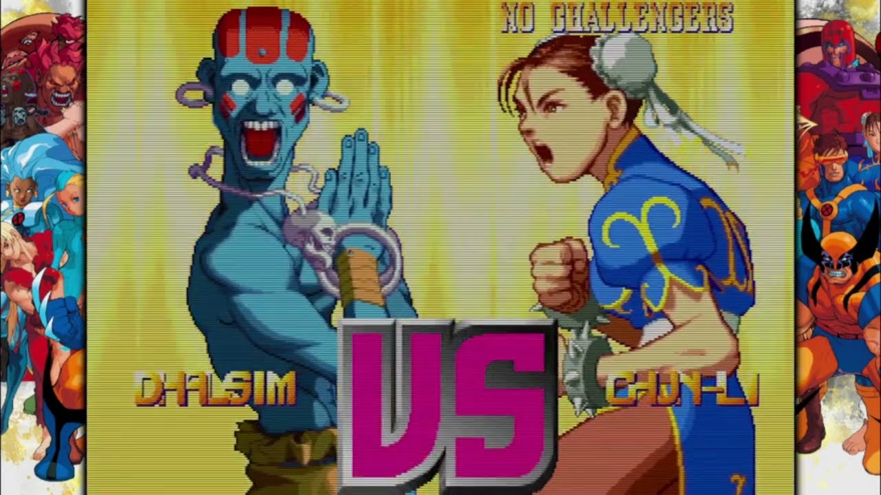 X-Men vs Street Fighter Chun-li Dhalsim