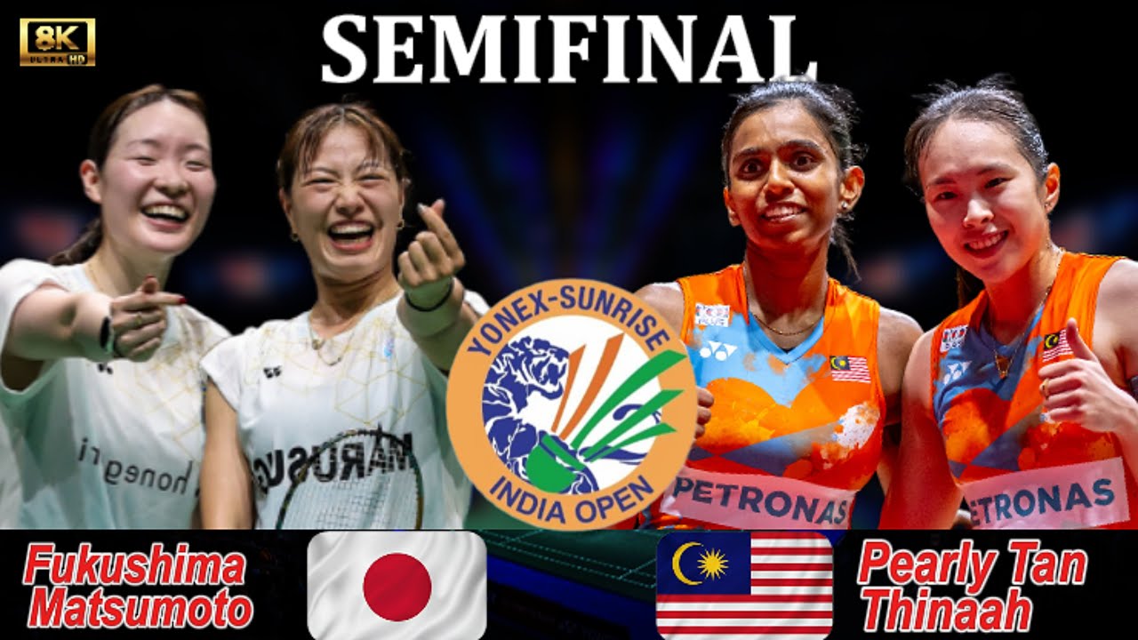 Fukushima/Matsumoto vs Pearly Tan/Thinaah | QF India Open 2026 (福島由紀/松本麻佑 vs ター・ピアリー/ティナ)