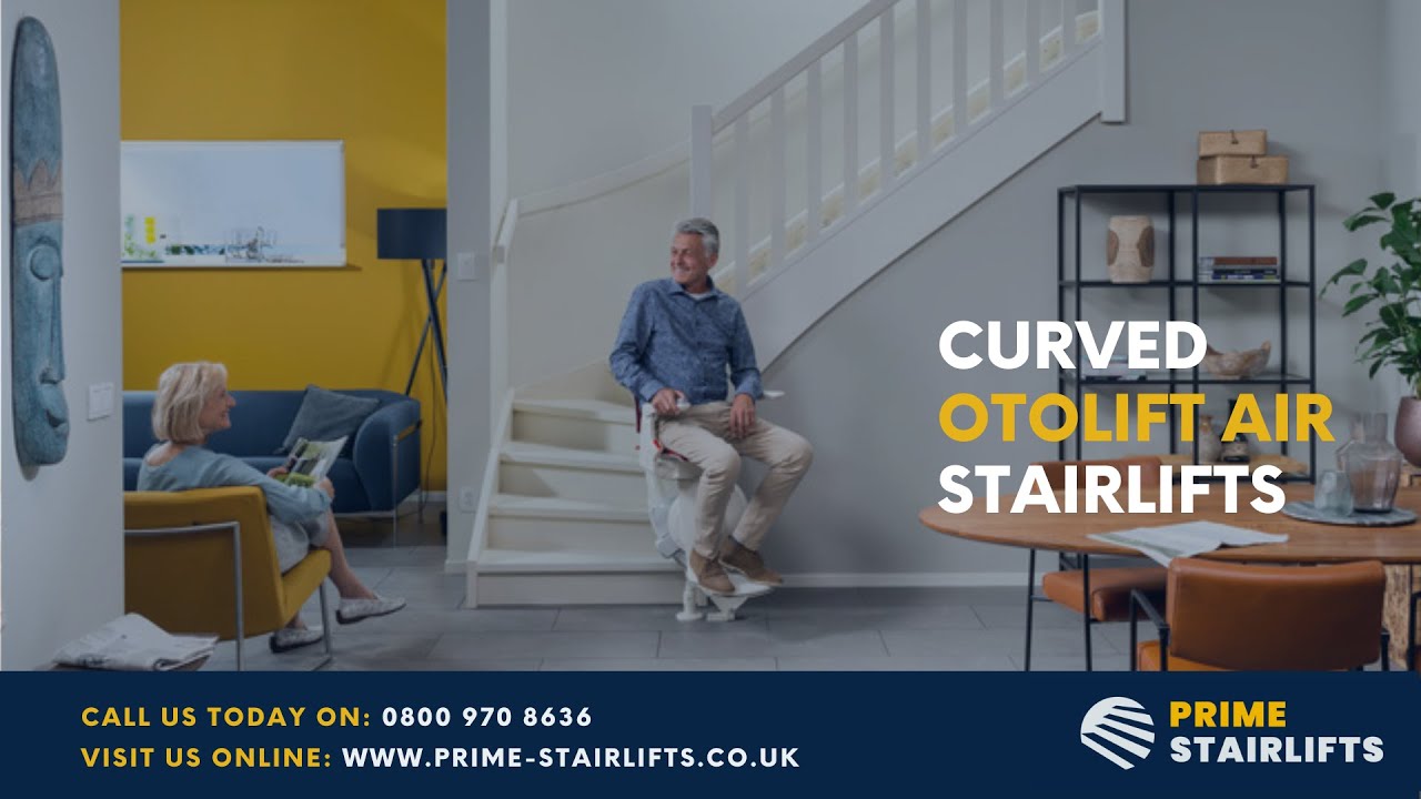 Otolift Air Curved Stairlift | Prime Stairlifts @primestairlifts