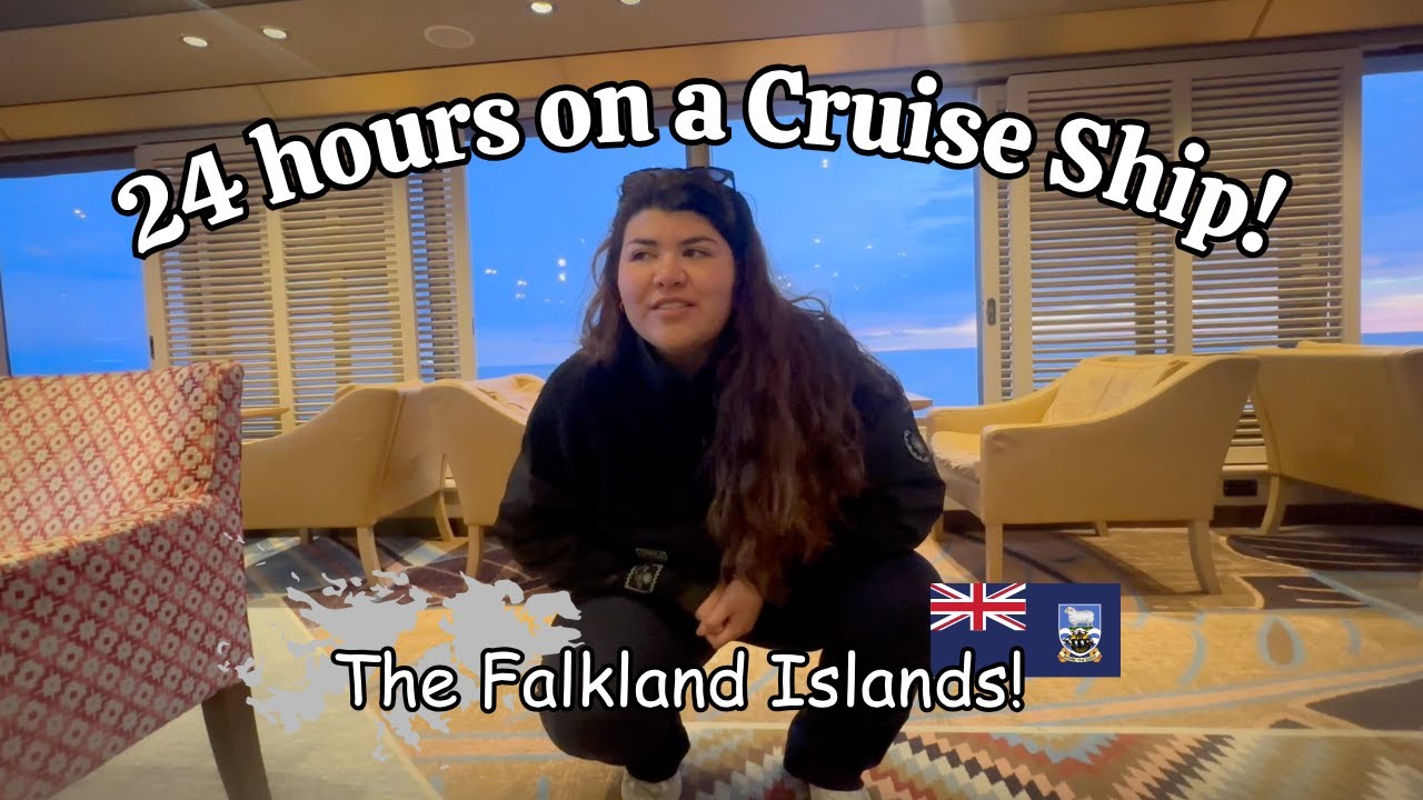 What it’s like LIVING 24 HOURS on a CRUISE SHIP | VISITING the FALKLAND ISLANDS! 🇫🇰