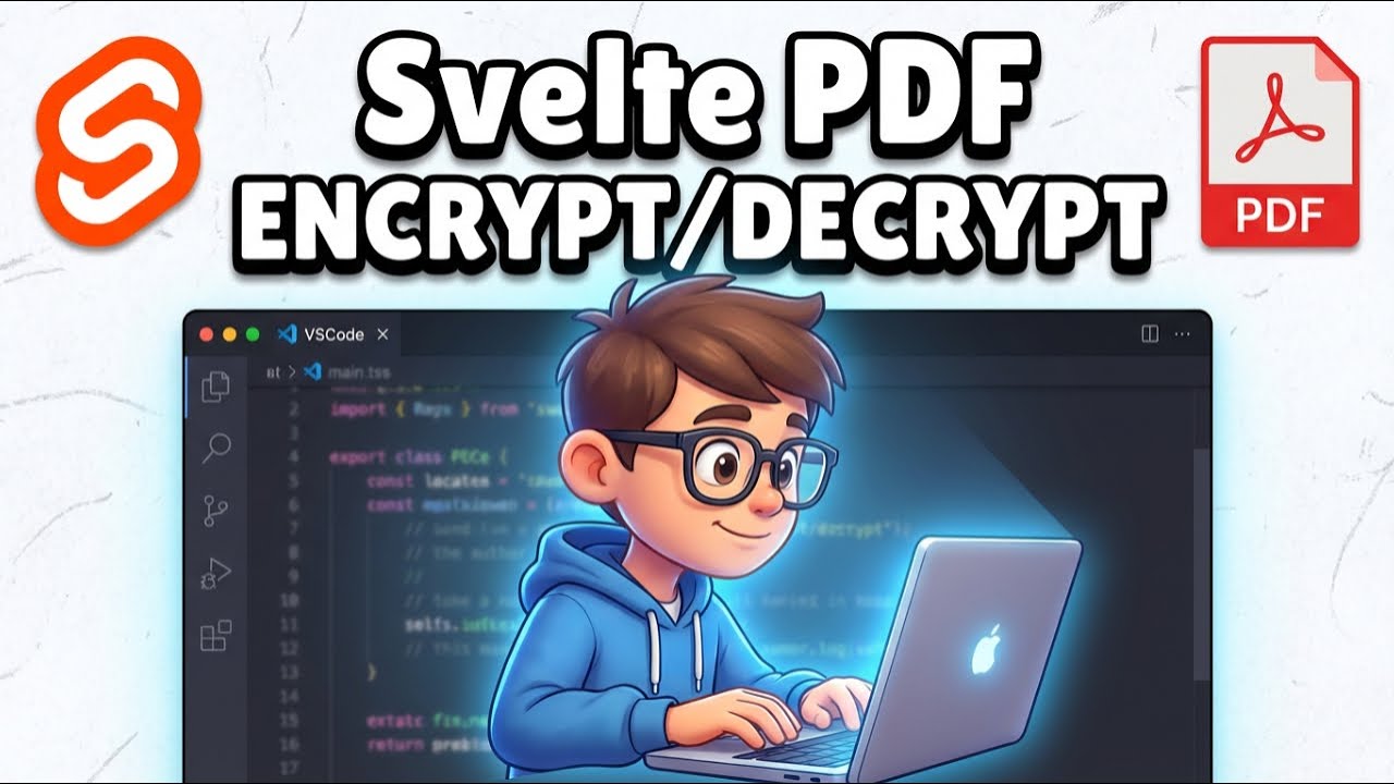Build a Svelte PDF Encrypt & Decrypt With Password Editor in Browser App Using DaisyUI in TS