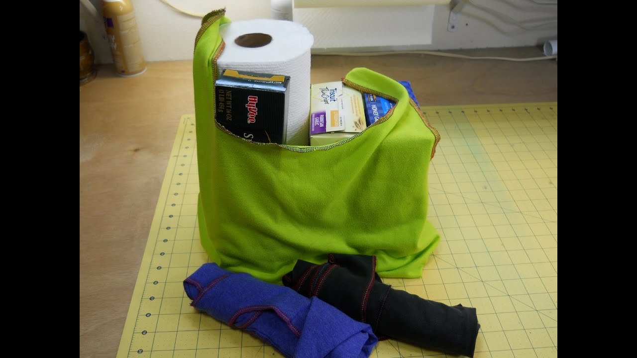 Re-Usable Grocery Bags Made From A T-Shirt