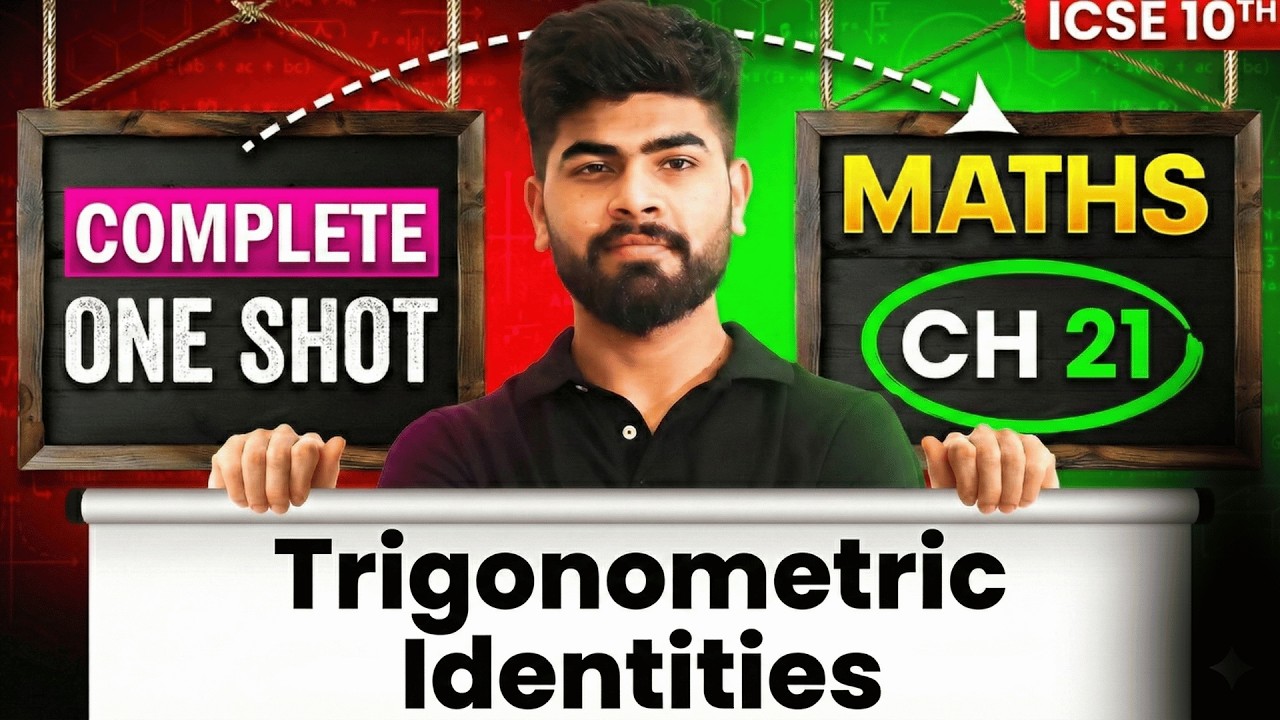 🔥 Trigonometric Identities One Shot | ICSE Class 10 Maths | PYQs + CFQs | ICSE Class 10th 2026