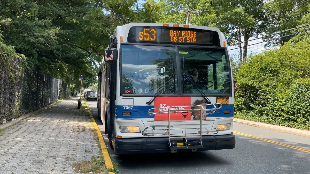MTA S53 bus #7067 full ride from Staten Island Zoo to Clove Rd & Grasmere Station.