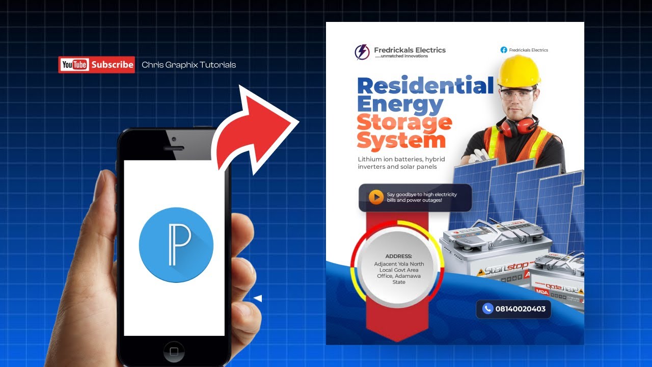 Pixellab Solar Flyer Design Tutorial for Beginners and Pros