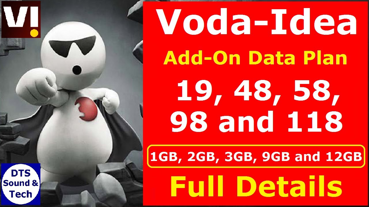 VI New Add-On Data Plan || 19, 48, 58, 98 and 118 Pack || Full Details || Vodafone Idea Data Plan