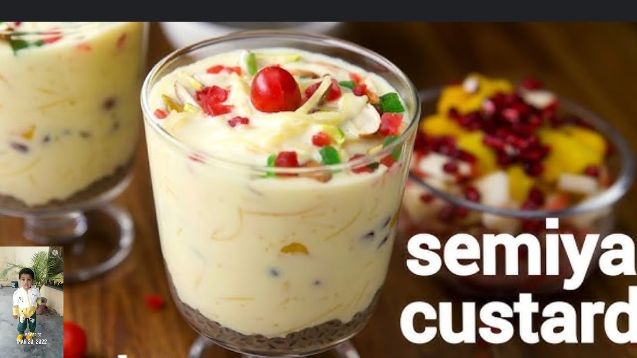 Semiya Custard Recipe ll Vermicelli Custard Recipe ll How To Make Furit Custard Recipe by Noor kitch