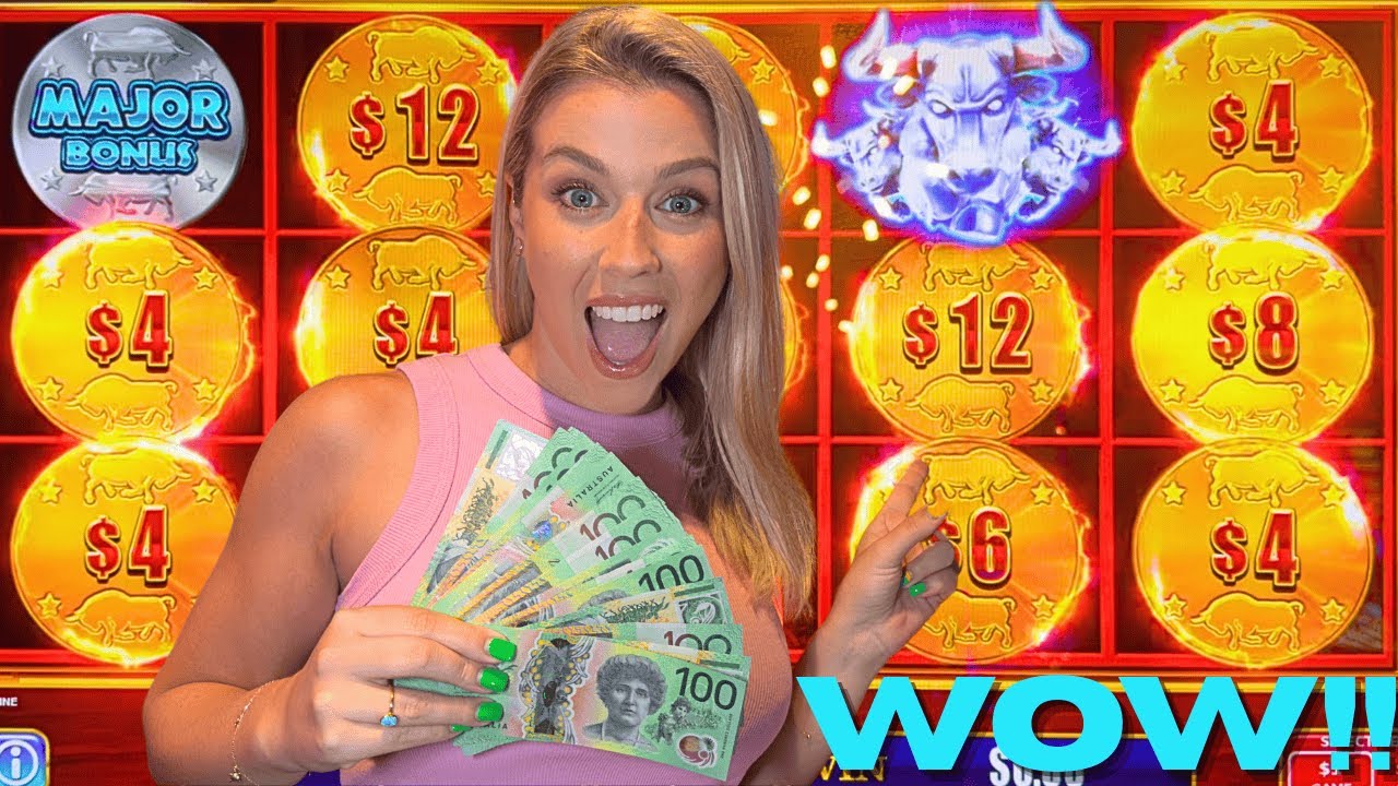 INCREDIBLE STAMPEDE JACKPOT BONUS On Bull Rush Stampede Slot!  