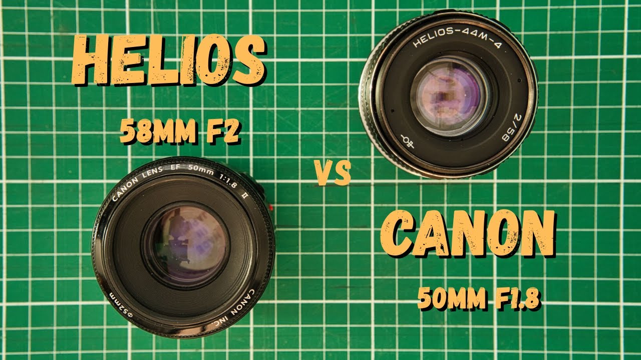 Helios 44M-4 compared with Canon 50mm f1.8