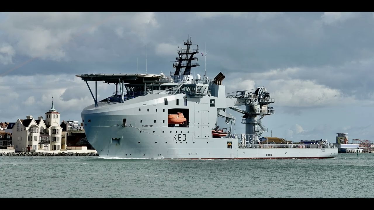 英國海軍 K60 海神號 多功能海洋監視船 剪輯 England Navy K60 Proteus Multi-Role Ocean Surveillance Ship