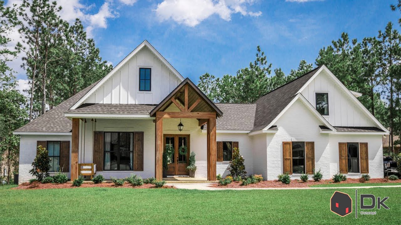 Modern Farmhouse Floor Plan Home Tour 4 Bedrooms With European Stylish