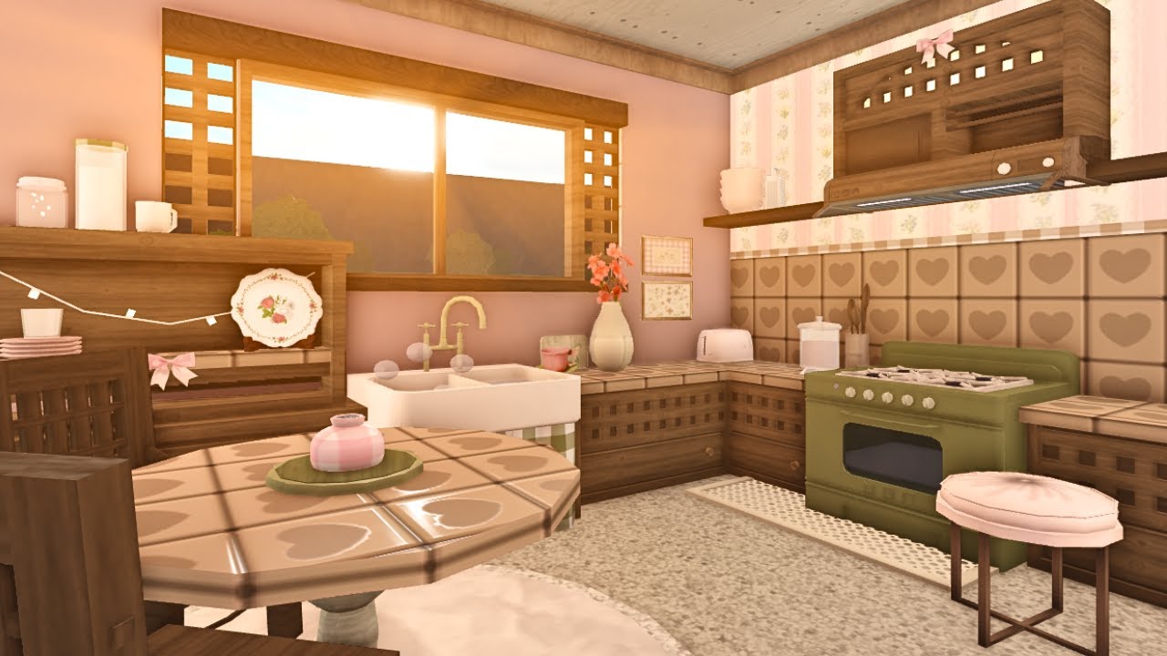 whimsical spring home: bloxburg house build