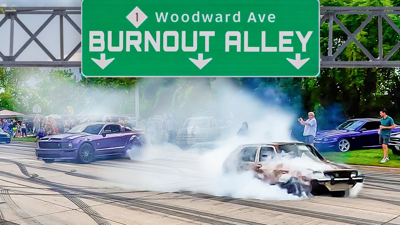 Woodward Dream Cruise 2024 Burnouts!