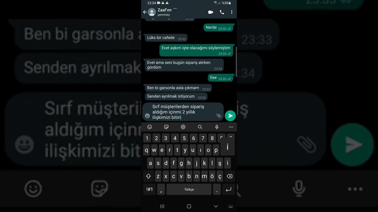 Hüzünlü Whatsapp ayrılık mesajı