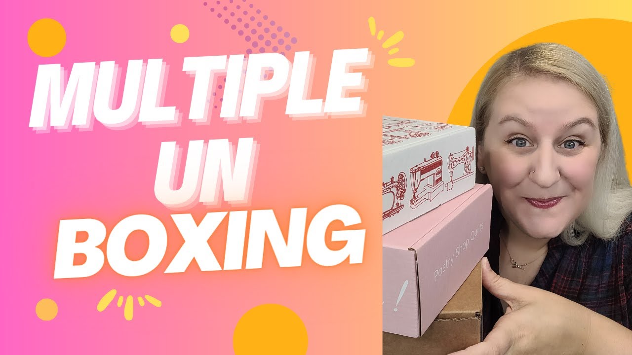 Massive Unboxing: 3 Boxes and Advent Plans! #quilting #unboxing #sewing