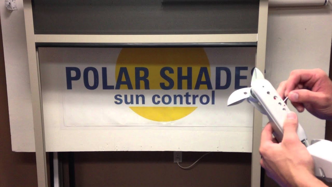 how to program a wind sensor to a shade