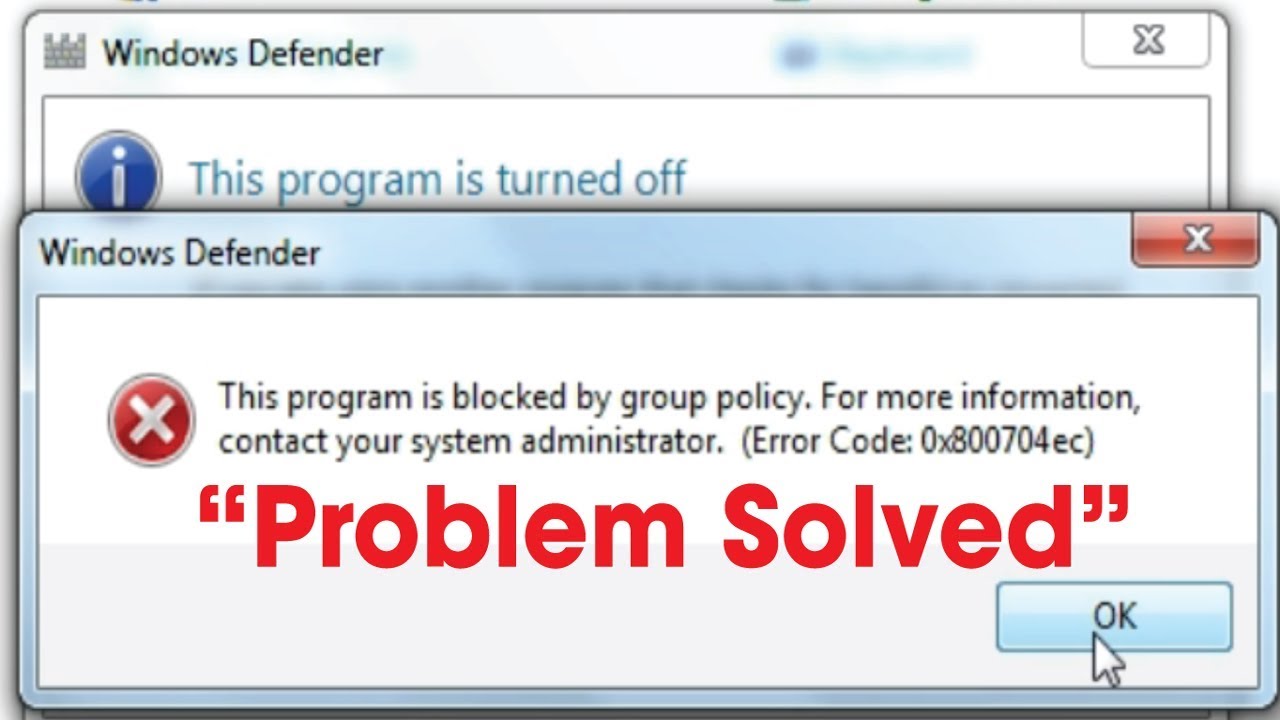 How to Solve This Program is Blocked by Group Policy in Windows7/8/10