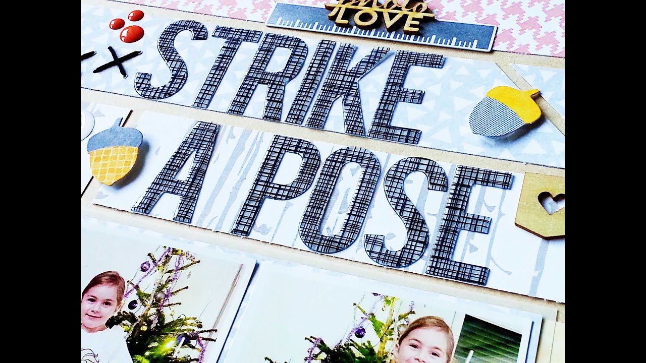 Scrapbooking Process- December 2014 Hip Kit Club Kits