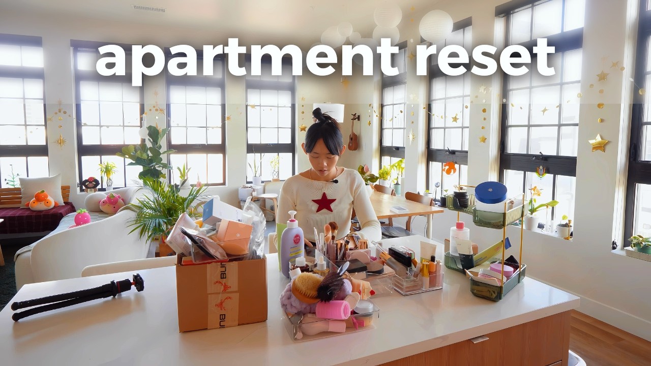 Artist Apartment Reset ✨🌷90-min Cleaning Challenge, Decluttering, & New iPhone Unboxing!