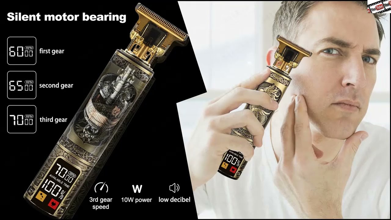 #Новая #перезаряжаемая #USB #машинка #для #стрижки #волос #T9, #Мужская #бритва, #триммер
