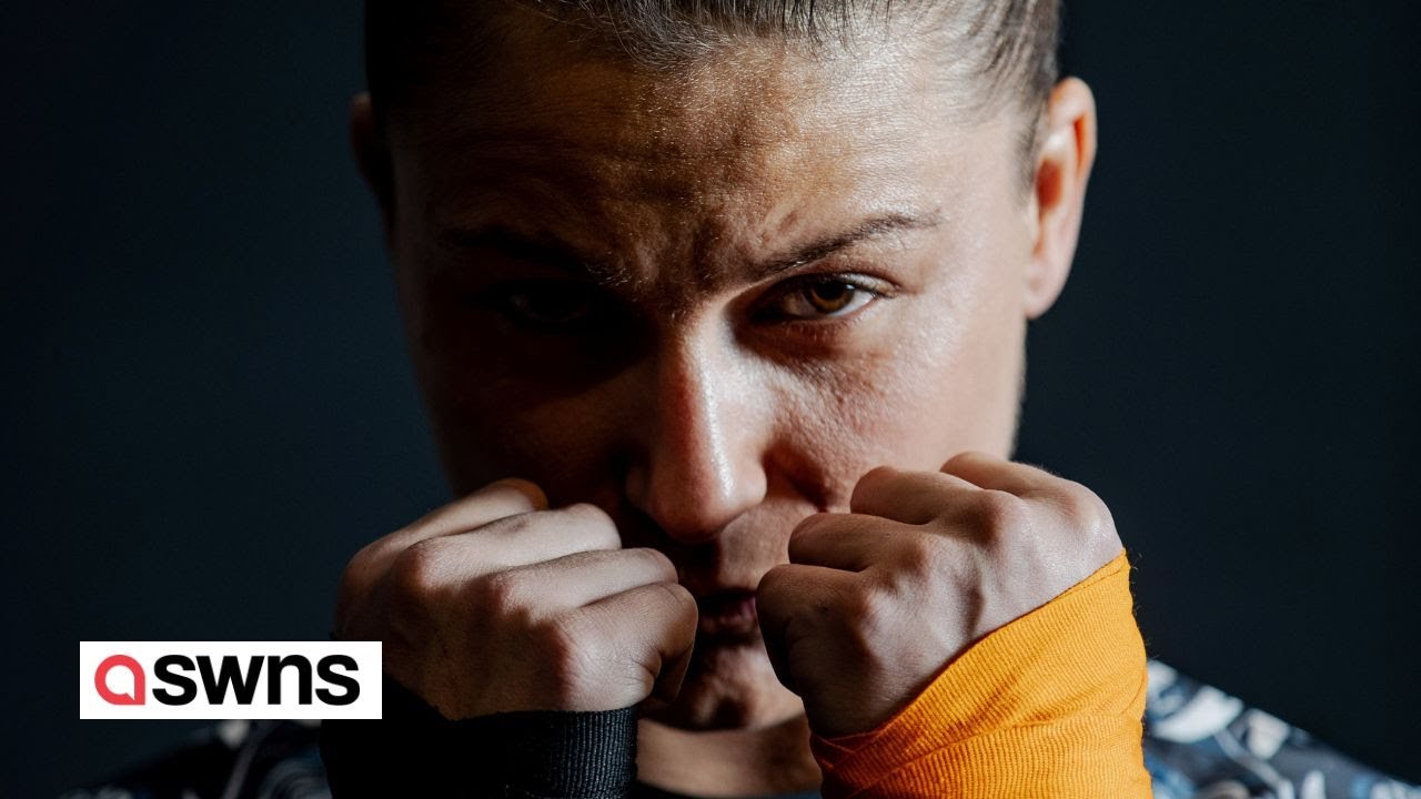 Female bare-knuckle fighter who trains by punching concrete paving slabs | SWNS