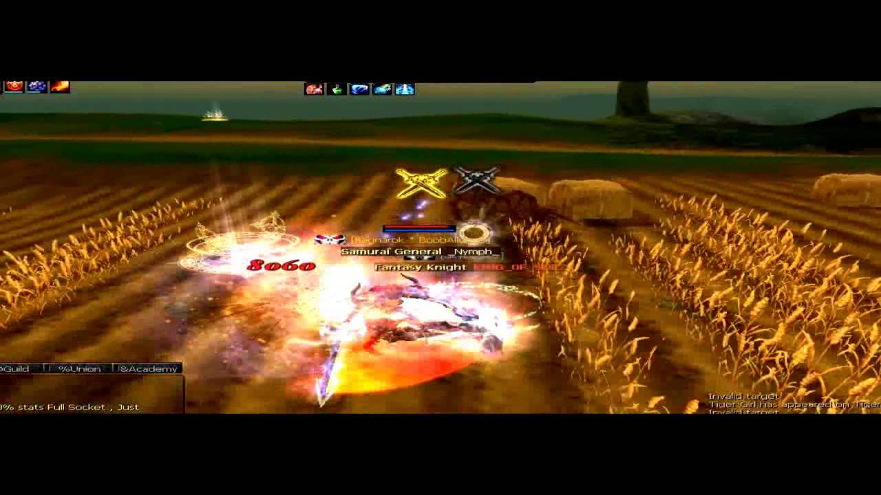 Silkroad - Lv 120 _Nymph_ Force Blader PvP [Degree 13/New Skills]