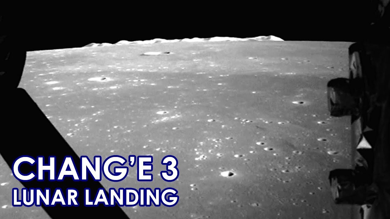 CHANG'E 3 Chinese Moon landing -  Real Speed (2013/12/14)
