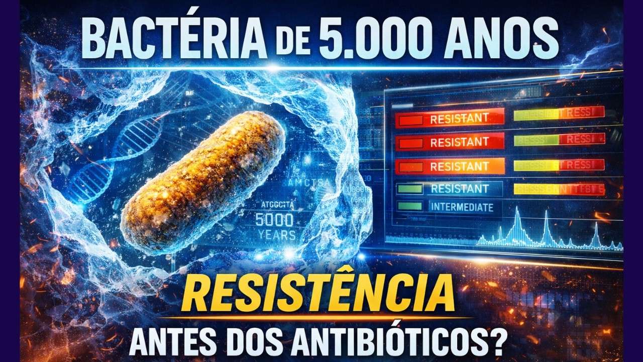 👉 Bactéria de 5.000 Anos Revela Resistência a Antibióticos Modernos | Descoberta Genômica Inédita