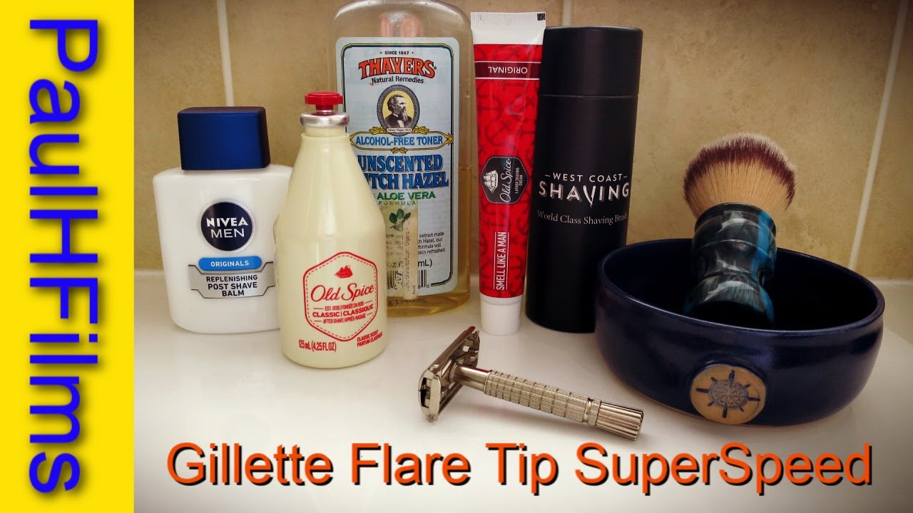 Gillette Flare Tip SuperSpeed 1966 |  Old Spice Original Shaving Cream
