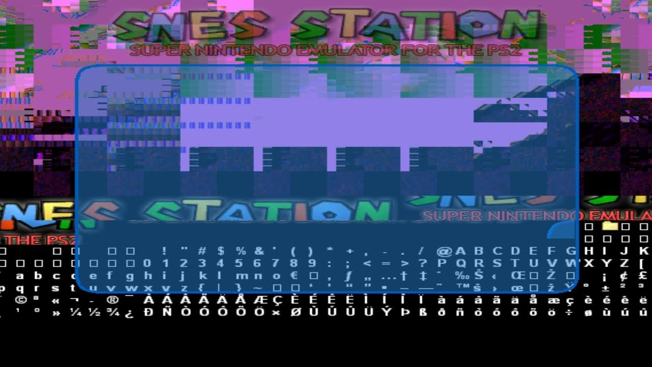 PS2 SNES STATION v0.2.6c Mod Corruption #2 (Play! PS2 Emulator)
