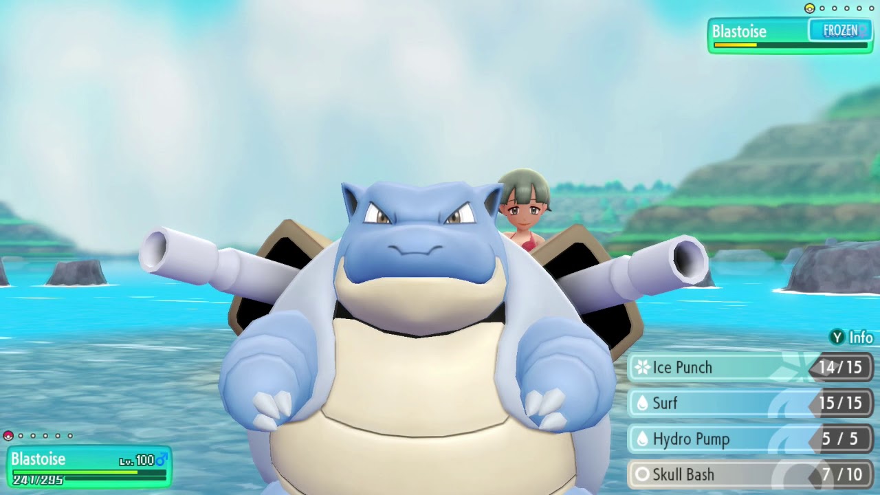Pokemon Let's Go Blastoise master trainer