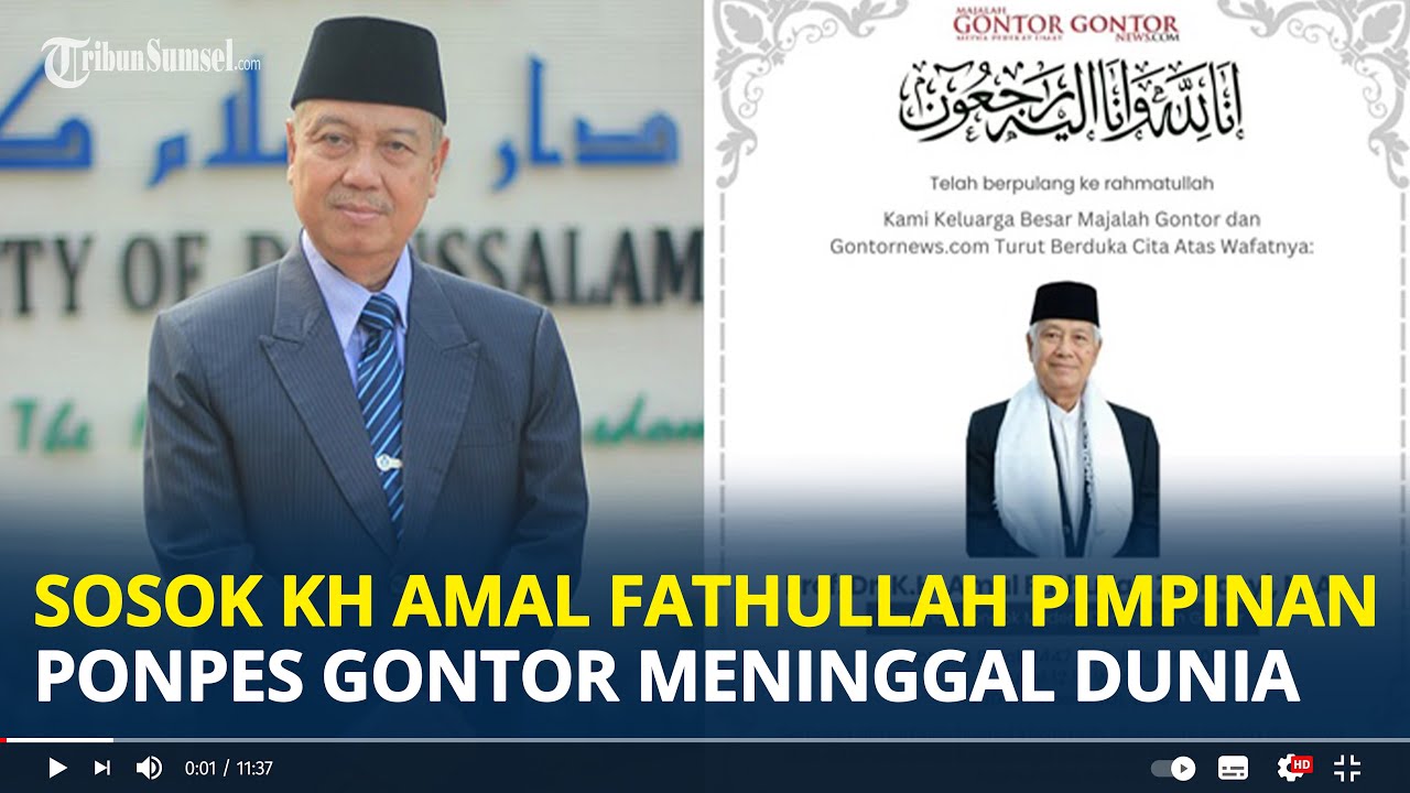 SOSOK KH Amal Fathullah Zarkasyi, Pimpinan Pondok Modern Gontor Dikabarkan Meninggal Dunia