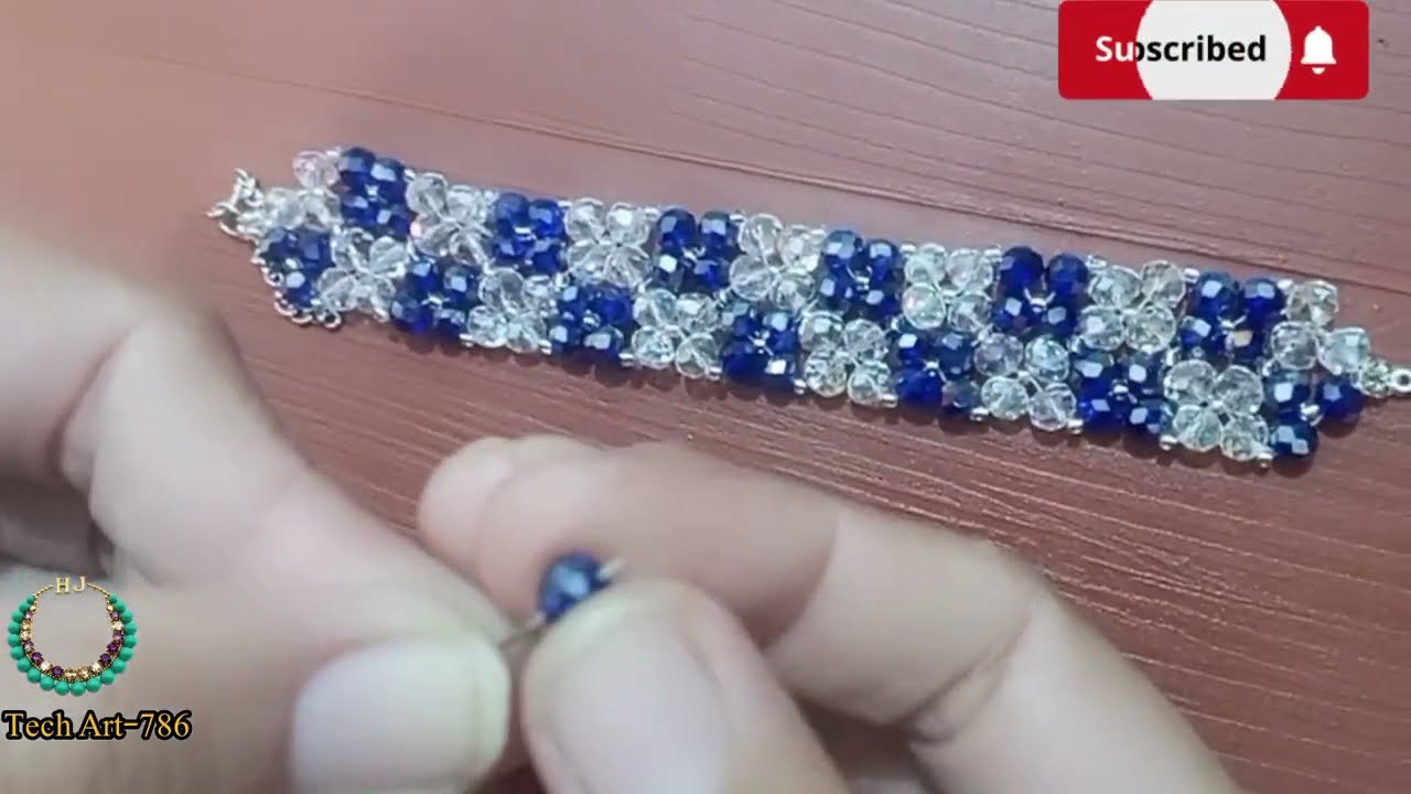 Hand made beaded bracelet  ||  How to make bracelet designs at home || bracelet tutorial 