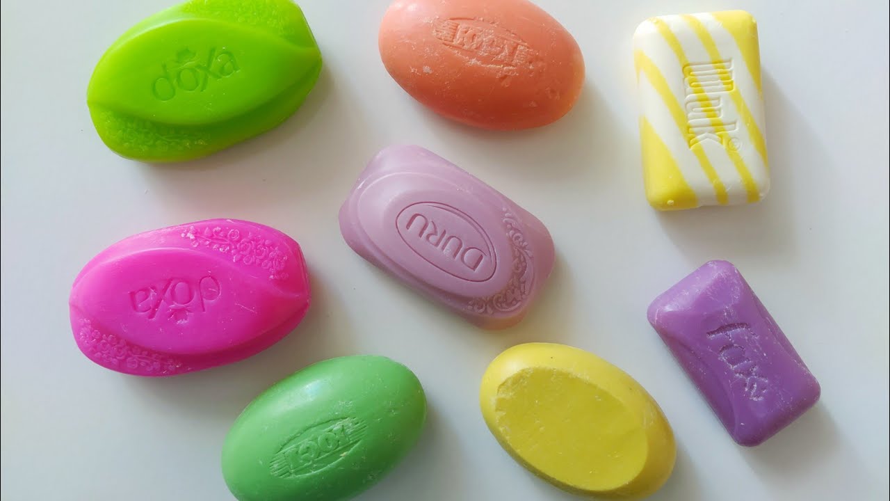 Dry Soap carving ASMR/ Semi dry soap/relaxing sounds/ Satisfaction ASMR video/Cutting soap